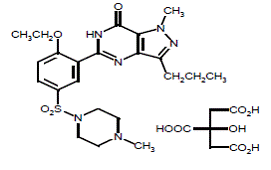 VIAGRA® (sildenafil citrate) Structural Formula Illustration